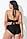 Жіночий купальник роздільний чорний великих розмірів 3 ХЛ, фото 5