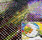 Алмазна вишивка собачка 20х30 см, повна викладка, квадратні стрази, фото 6