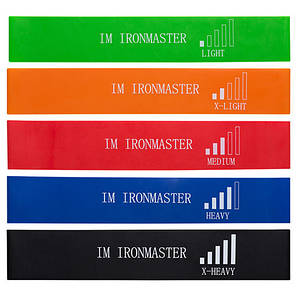 Комплект стрічок опору в чохлі 5 шт IronMaster, фото 2