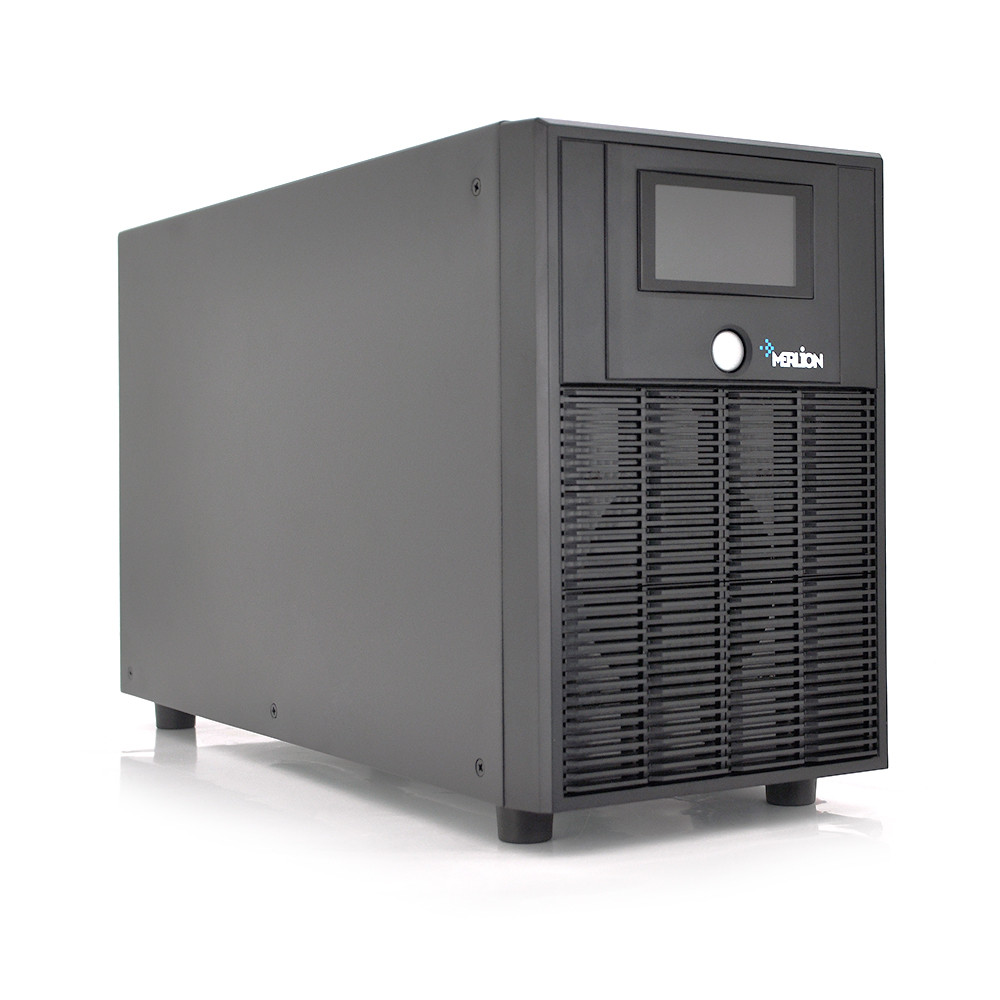 ИБП Merlion PSW Indira 2000 VA (1200W) LCD, 162-290VAC, AVR 1st, 4 SCHUKO, 24v. Charger 10-20 Ah, metal Case, фото 1
