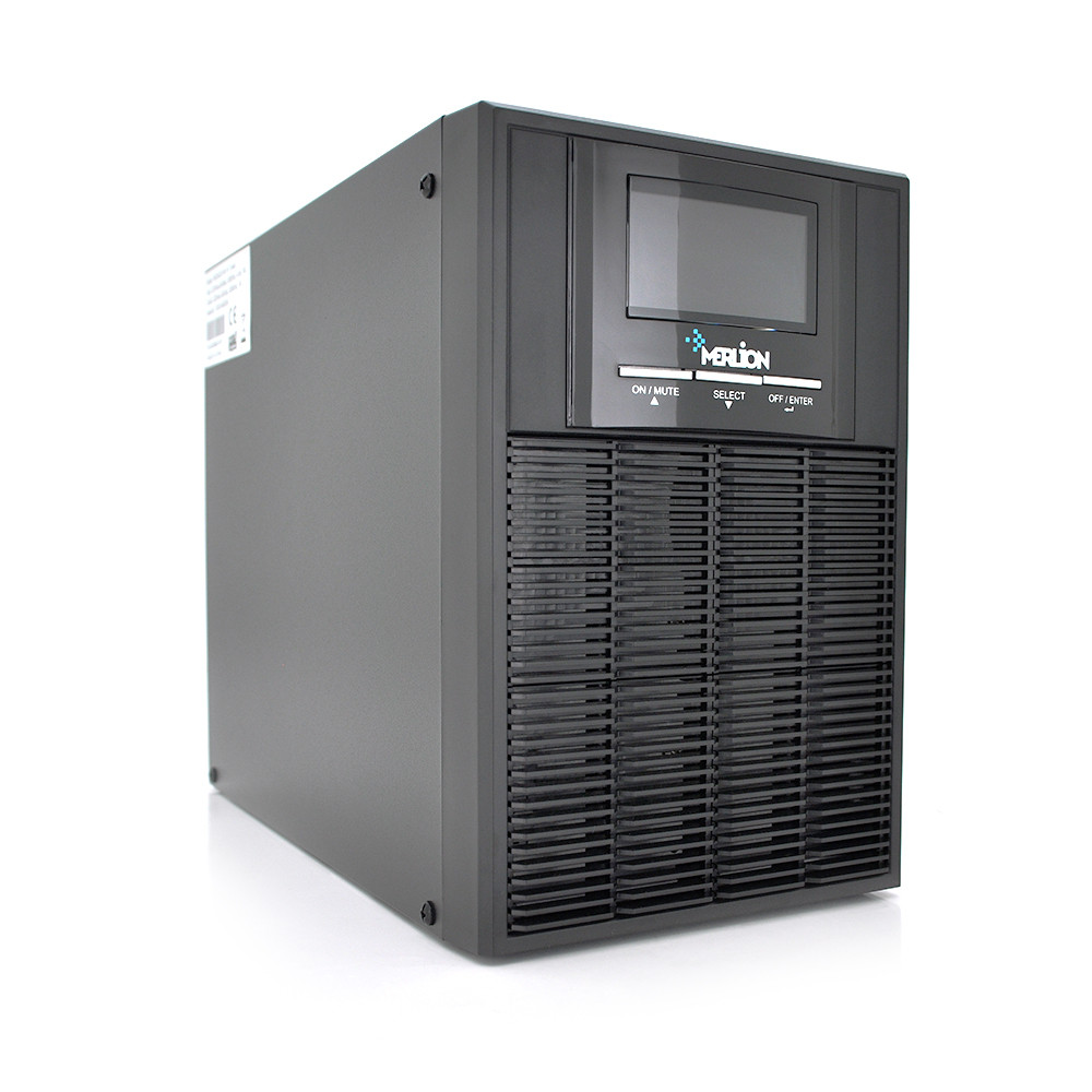 ИБП Merlion RTSW KRONOS Pro+1K Tower (900W) LСD, 110-300VAC, AVR 1st,3 SCHUKO outlet, 2x12V9Ah, USB & RS232,