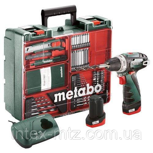 Дриль-шуруповерт акумуляторний Metabo PowerMaxx BS Basic Set