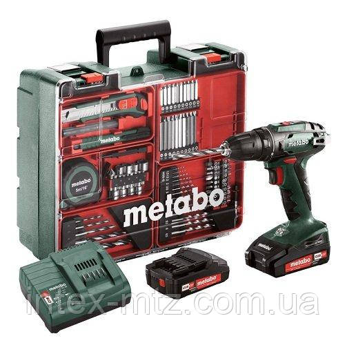 Дриль-шуруповерт акумуляторний Metabo BS 18 Set