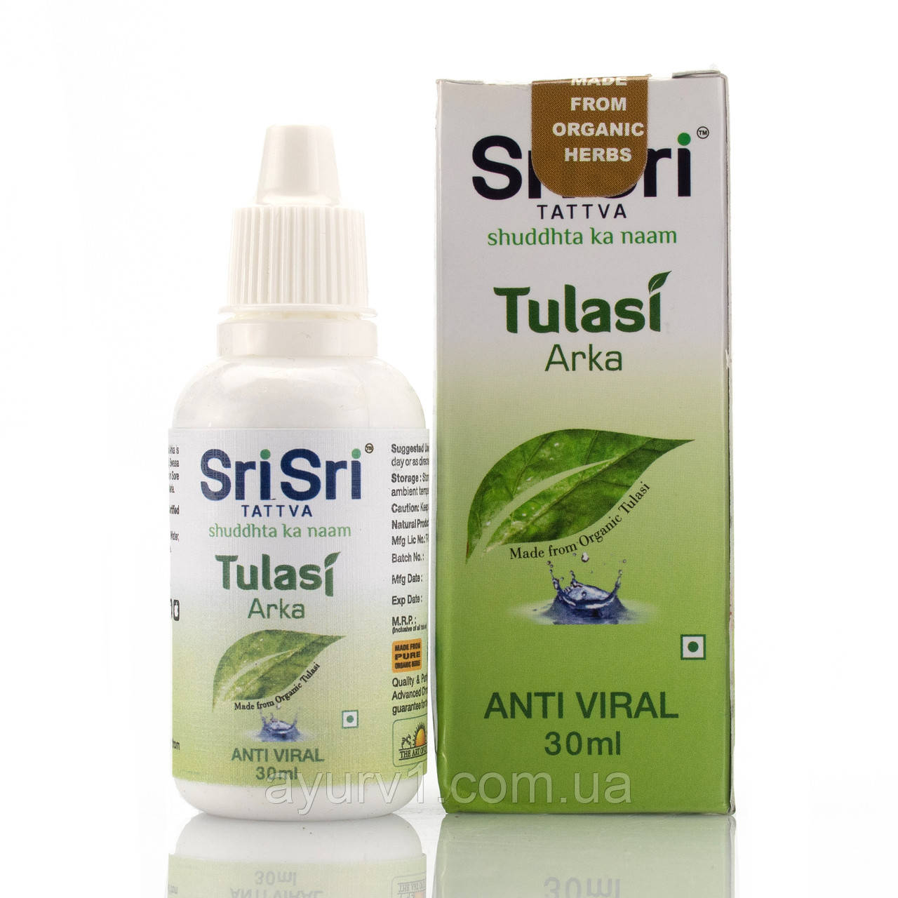 Туласі Арка Sri Sri Tattva Tulasi Arka 30 ml кашель, застуда, задишка, біль у горлі, бронхіт