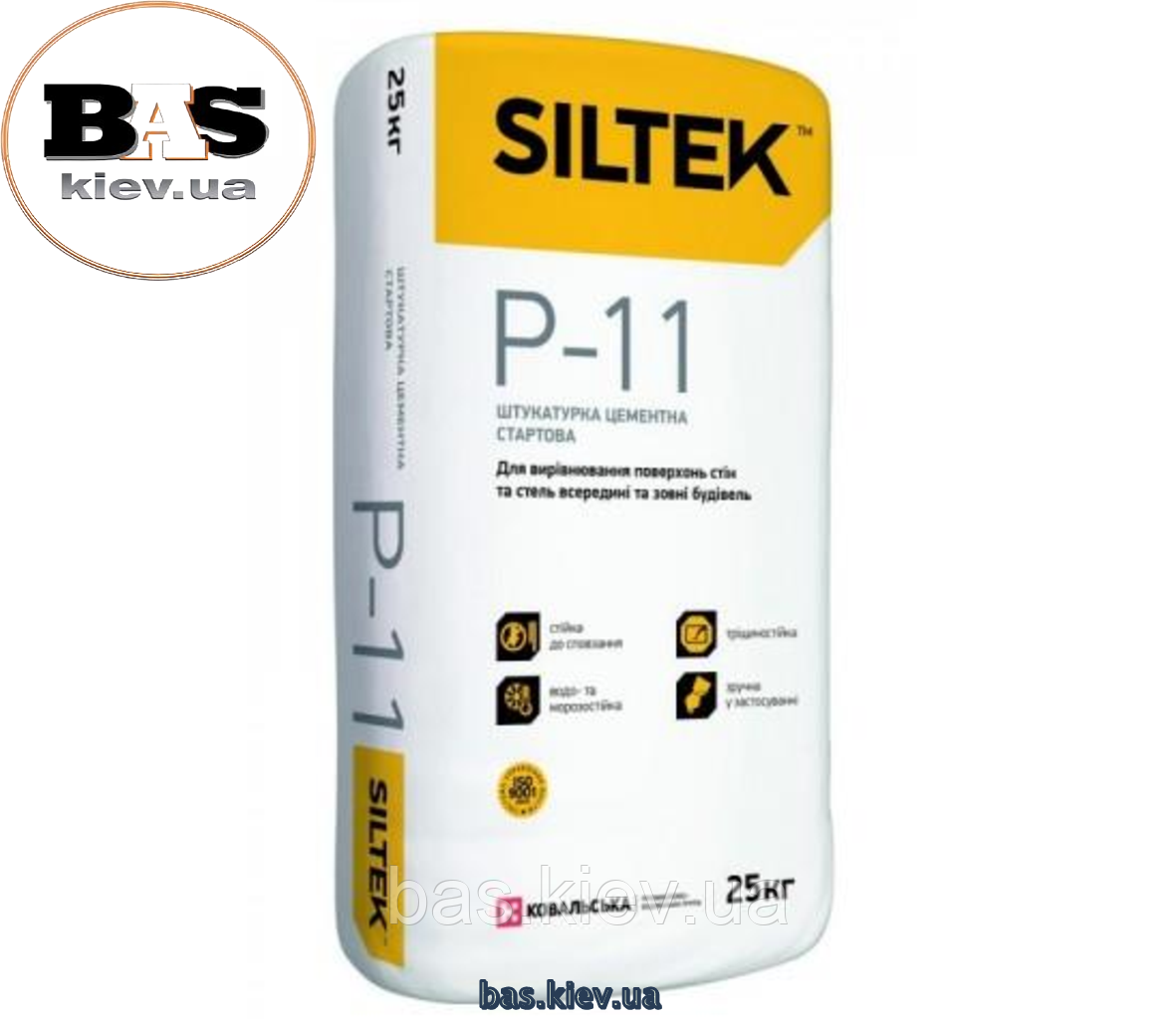 SILTEK Р-11 Штукатурка цементна стартова, 25кг