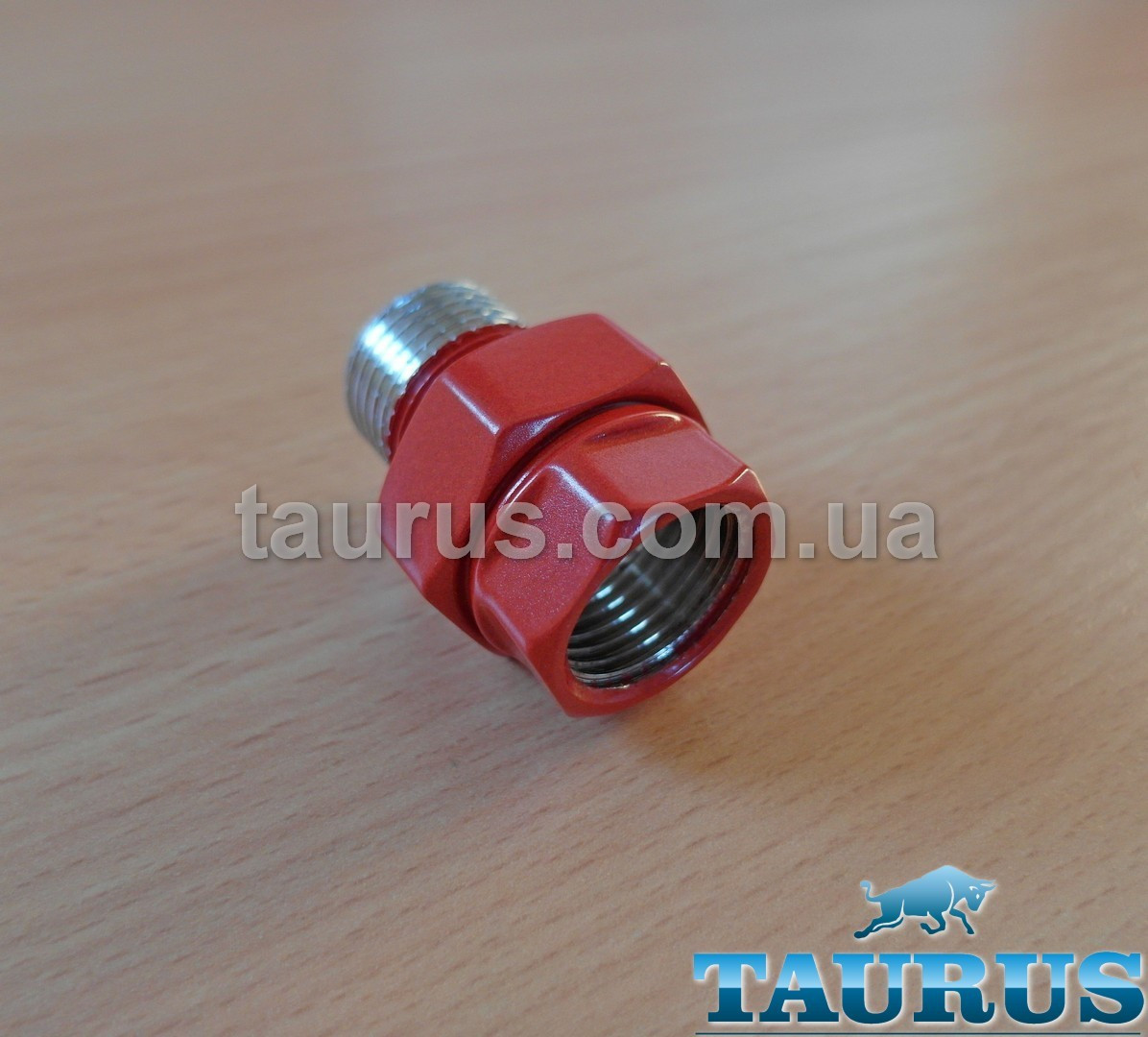 Американка червона пряма 1/2" RED (нарізне з'єднання з накидною гайкою). Швидке з'єднання ThermoPuls