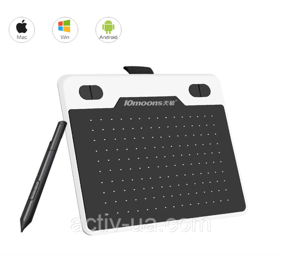 Планшет графічний 10moons T503, робоча поверхня 152*101мм, пасивний стілус