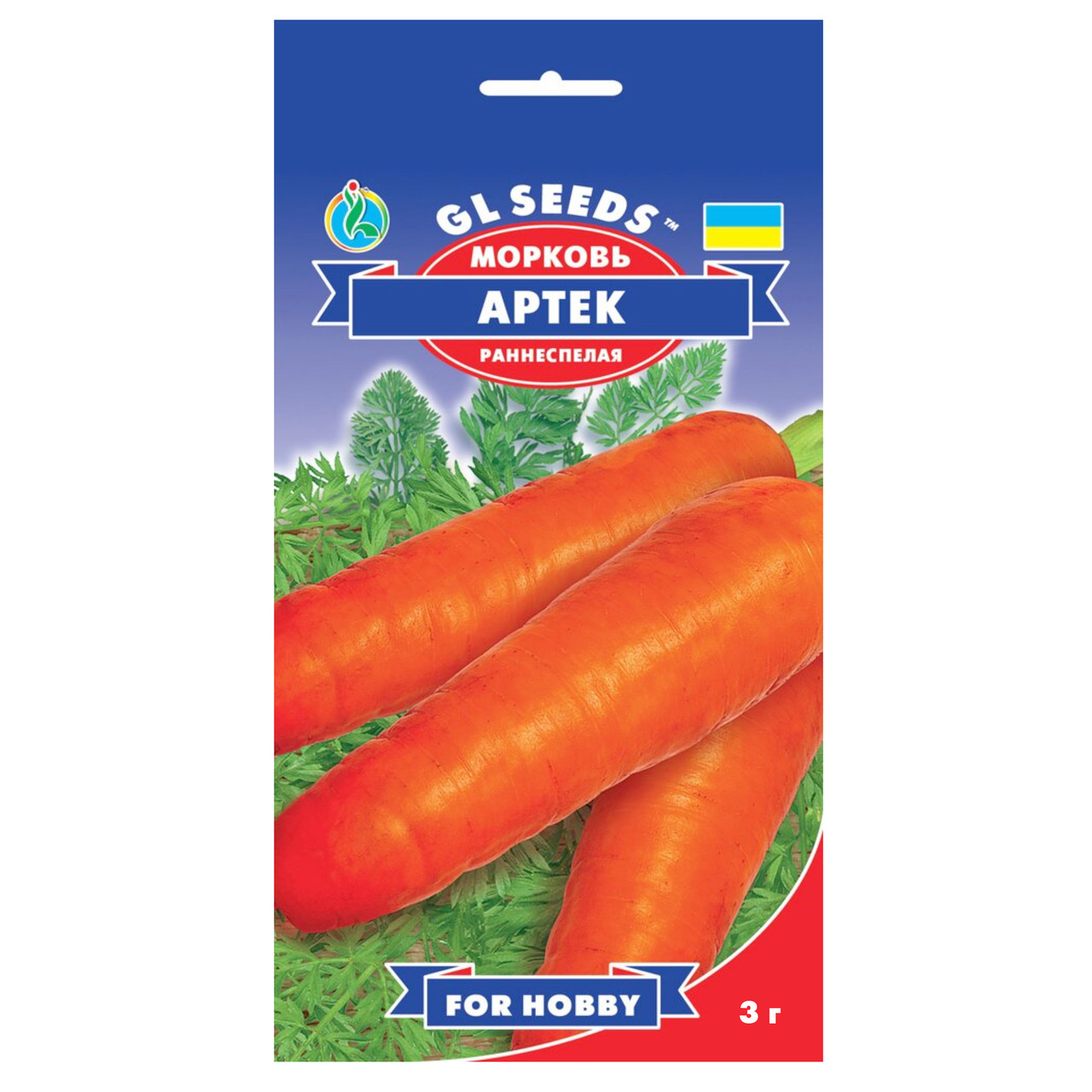 Морква Артек 3 г Gl Seeds, фото 1