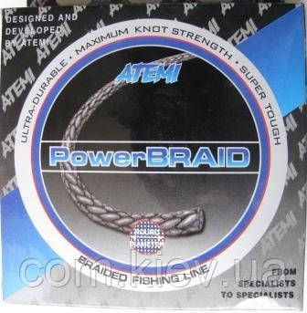 Шнур Power Braid (grey) сірий 100 m