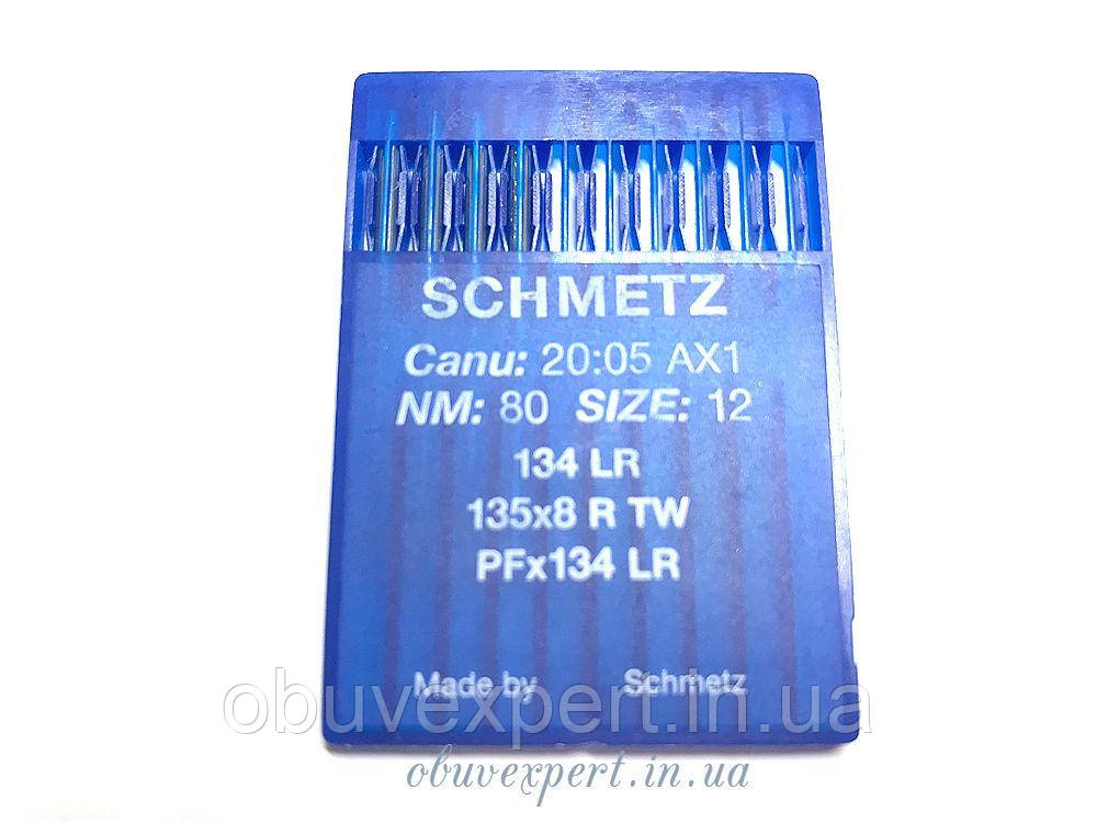 Голка для шкіри Schmetz PFx134 LR 80/12, з ріжучим вістрям,  1 голка