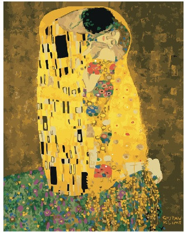 Картина mebelime  mebelime  за номерами. Brushme "« Поцілунок »Густава Клімта" GX21783, 40х50 см, фото 1