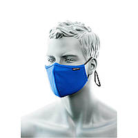 Захисна 2-шарова антимікробна тканинна маска для обличчя з переніссям (Pk25) Portwest CV34, Синій