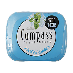 Льодяники свіжа мята Компас Compass ice mint 14g 12шт/ящ (Код: 00-00005455)