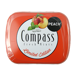 Льодяники персик Компас Compass peach 14g 12шт/уп 10уп/ящ (Код: 00-00005456)