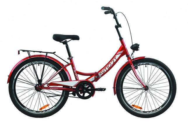 Велосипед 24" Formula SMART з ліхтарем 2020 (червоний), фото 2