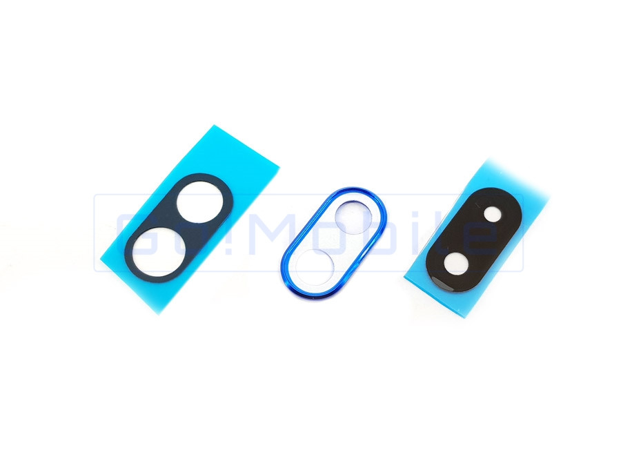 Скло камери Huawei P Smart Plus 2018, Nova 3, Nova 3i з рамкою синього кольору, фото 1