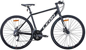 Велосипед 28" Leon HD-80 2020 (чорно-білий (м))