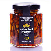 Мед "Вулик" Selected honey гречаний із волоським горіхом, 230 г.