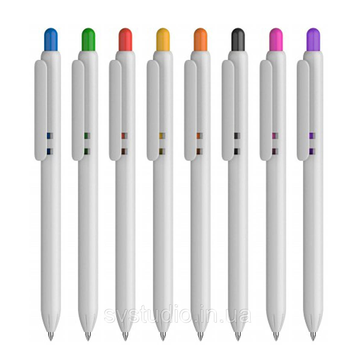 Ручка пластиковая Lio White VIVA PENS - фото 1 - id-p1325416064