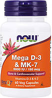 Now Foods Mega D-3 MK-7 60 капсул