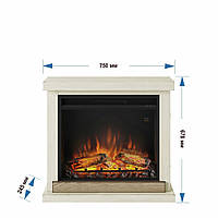 Камінокомплект Tagu HAGEN білий, фото 4