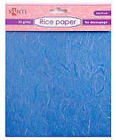 Рисовая бумага, голубая, 50*70 см
