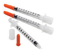 BD MicroFine Plus 1 мл U-100 (упаковка 100 шт) Инсулиновый шприц с интегрированной иглой