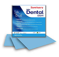 Коффердам 152 х 152 мм - 36 шт, Dental Dam латексный, голубой