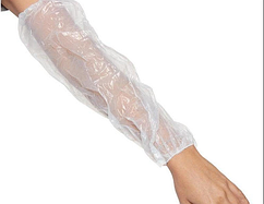 Нарукавник поліетиленовий SanGig - подовжений  білий