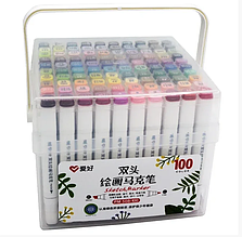 Фломастери Aihao sketchmarker  PM508-100 кольорові в пластиковій колбі