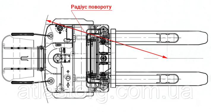 ES15T4-4500 самоходный электрический штабелер грузоподъемностью 1,5тн и высотой подъема 4,5м - фото 4 - id-p1089772996