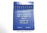 Голка для шкіри Schmetz PFx134 LR 100/16, з ріжучим вістрям, 1 голка
