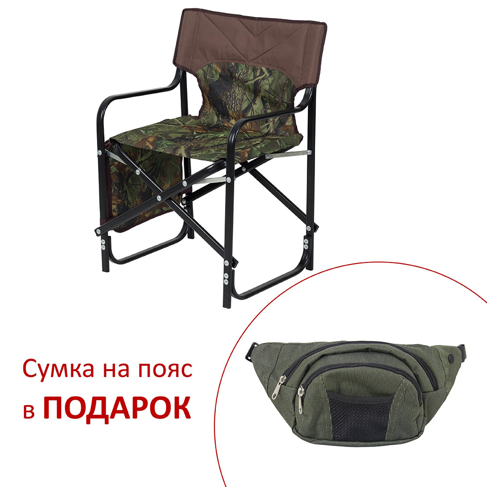 Алюм Стілець "Режисерський" 30*15 мм (Дубок)