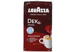 Кава мелена Lavazza DEK, без кофеїну, Італія, 250 г