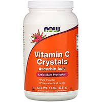 Кристалізований вітамін C, NOW Foods "Vitamin C Crystals" Ascorbic Acid, у порошку (1361 г)