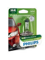 Лампа фары H4 12V 60/55W  P43t-38 LongerLife Ecovision blister (Philips)