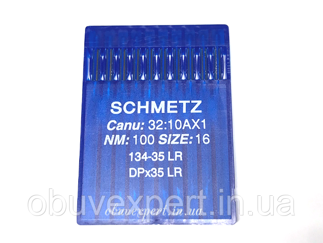 Голка для шкіри Schmetz DPx35 LR 100/16, з ріжучим вістрям, 1 голка