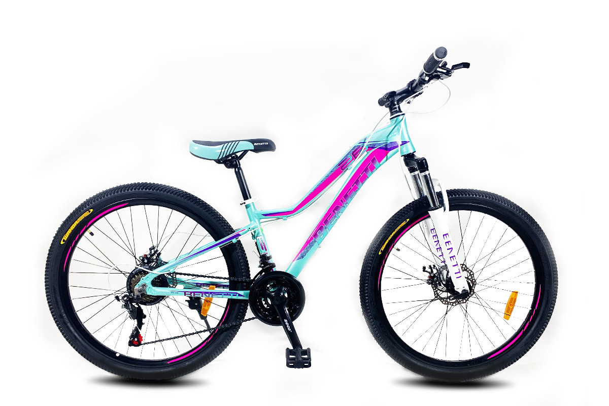 Велосипед 26" Benetti FIT рама - 15" чорно-рожевий