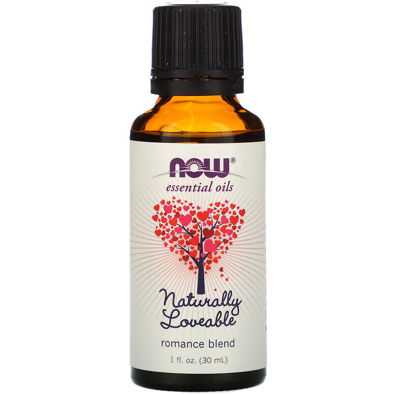 Ефірна олія романтична NOW Foods, Essential Oils "Naturally Loveable" природне тяжіння (30 мл), фото 1