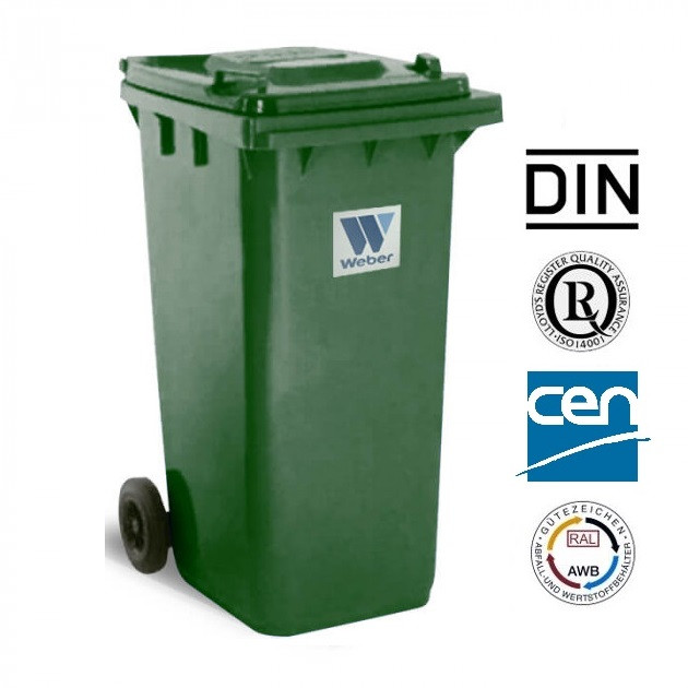 Євроконтейнер пластиковий, Weber V-240 л, зелений