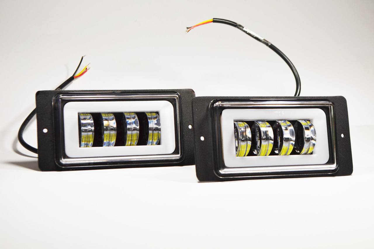 Додаткова світлодіодна LED фара( На ваз 2110,2115 ) Чіткої світловий тіньової кордоном, фото 1