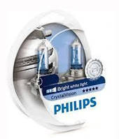 Лампа фари H11 12V 55W PGJ19-2 Cristal Vision + 2x W5W 4300K (hilips)