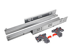 Меблева направляюча L=400mm прихованого монтажу з відштовхувачем Clip 3D GIFF PRIME (для ДСП 18 мм)