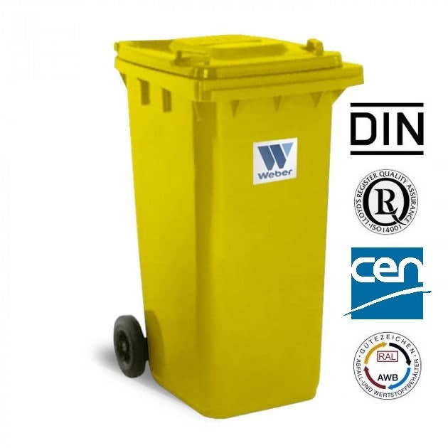 Євроконтейнер пластиковий, Weber V-240 л, жовтий