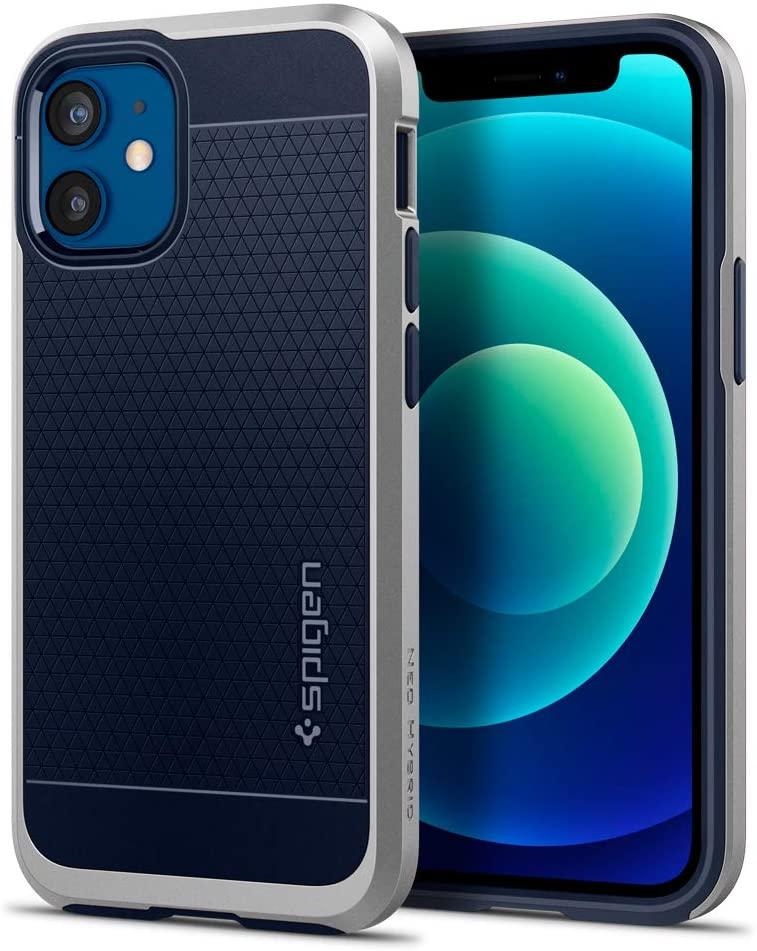 Чехол Spigen для iPhone 12 mini (5.4") - Neo Hybrid, Satin Silver (ACS02259), фото 1