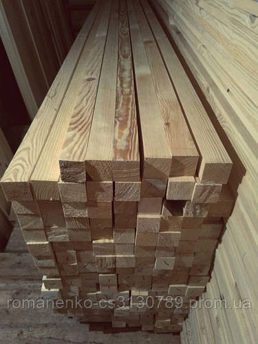 Брус струганий сухий 20х40 30х40 40х50 50х50 50х100 100х100 50х150 мм ...