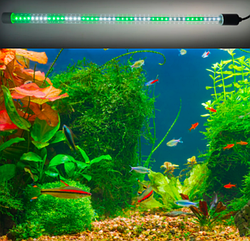 Світлодіодна фітолампа для акваріума 120 см 18Вт Т8 для вирощування акваріумних рослин, водорослей