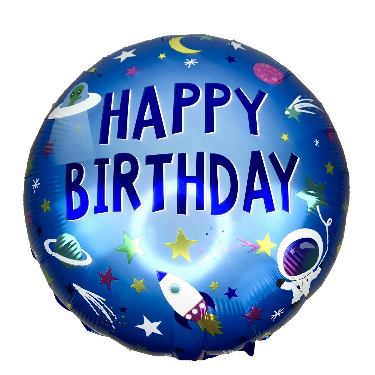 Фольгована куля 18' Pinan Космос Happy Birthday, 44 см 1886