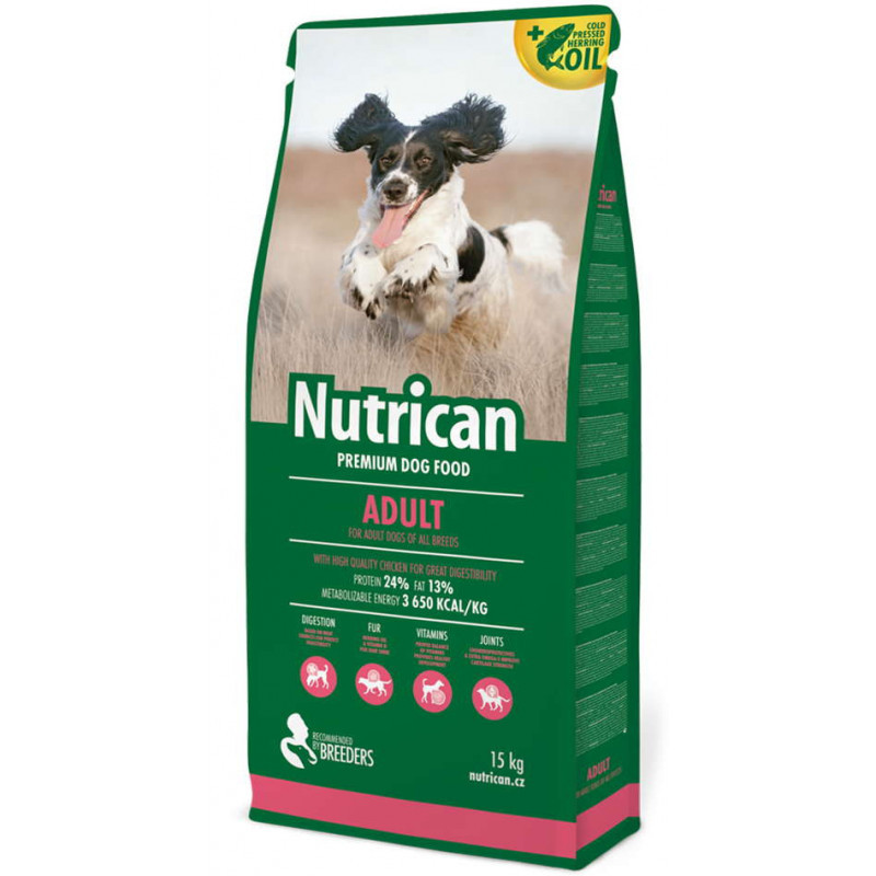 Сухий корм для дорослих собак усіх порід Nutrican (Нутрікан) ADULT 15 кг, фото 1