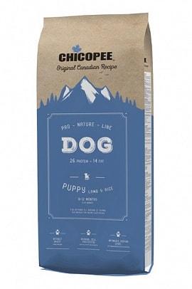 Сухий корм для цуценят всіх порід з 3-го тижня життя Chicopee (Чікопі) PNL Puppy з ягням та рисом 20 кг, фото 1